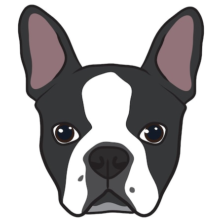 Signmission Boston Terrier Dog Decal, Dog Lover Decor Vinyl Sticker D-12-Boston Terrier